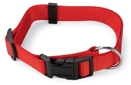 Karlie Art Sportiv Basic Halsband, stufenlos verstellbar L: 45 - 65 cm B: 25 mm rot L