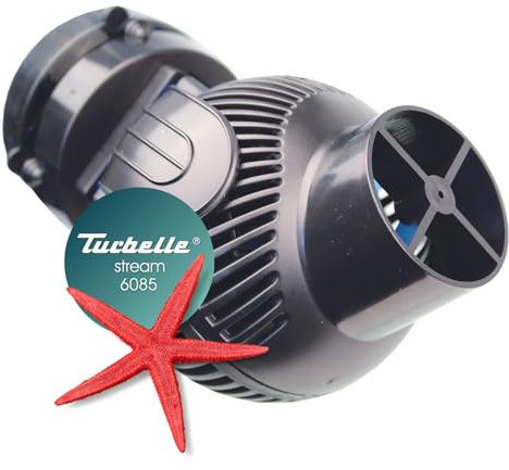 TUNZE Strömungspumpe Turbelle Stream 6085 I Pumpe mit 8000l/h Stömungsleistung I Propellerpumpe mit Magnet Holder & Silence Klemme bis 15mm Glasstärke I Wasserpumpe für Aquarien