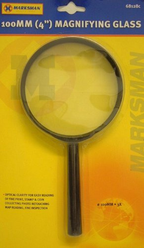 100MM (4) Hand Held 3x Magnifying Glass