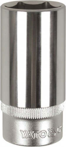 YATO Sechskant Steckschlüssel Nuss Einsatz Lang SW 27 mm 1/2'