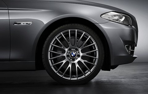 Original BMW Alufelge 5er F10-F11-LCI Kreuzspeiche 312 Ferricgrey in 20 Zoll für vorne