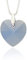 Halskette Damen 925 Silber mit Swarovski Elements Herz Anhänger Air Blue Opal als Geburtstagsgeschenk für Frauen, Geschenk für die Freundin, sage mit einer Herzkette Ich liebe dich.