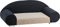 Silvio Design Hundesofa Amie, schwarz-weiß, ca. 53x122x45 cm