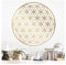 Grandora Wandtattoo Blume des Lebens I beige (BxH) 58 x 58 cm I Schlafzimmer Wohnzimmer Sticker Aufkleber Wandaufkleber Wandsticker Mandala Folie W940