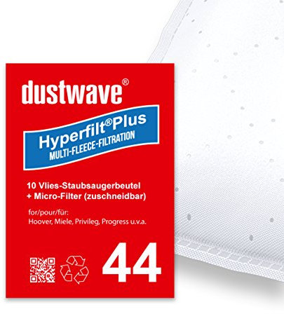 Sparpack - 10 Staubsaugerbeutel passend für Miele - Parkett & Co 5000 / XL von dustwave® Markenstaubbeutel - Made in Germany + inkl. Microfilter