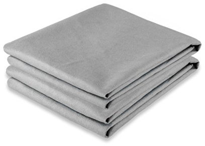 CelinaTex Largo Reise-Badetuch Doppelpack 90 x 180 cm grau Polyester Handtuch für Sport Training Fitness Outdoor