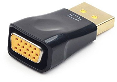 Gembird Adaptador displayport a vga hd15 m/h Negro