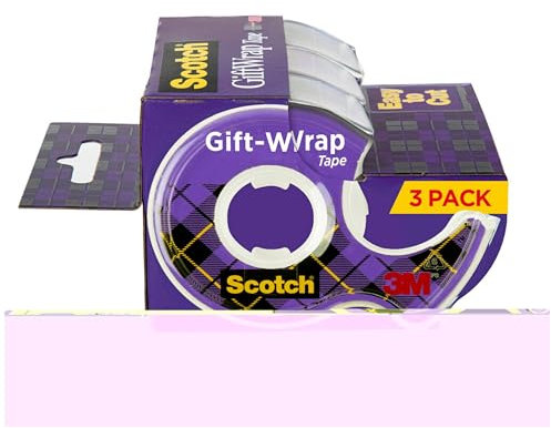 3M 'Scotch GiftWrap Tape-.75 X300 3/Pkg
