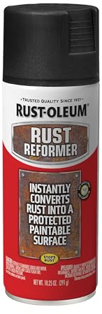 Rust-Oleum 248658 Stops Rust Reformer Spray Paint, 10.25 oz, Matte Black