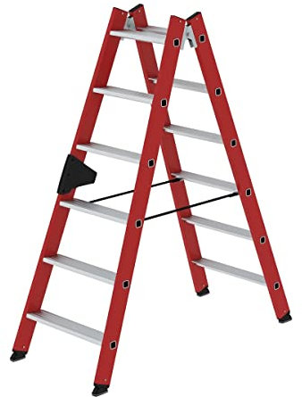 GÜNZBURGER Kunststoff-Stehleiter, 2x6 Stufen, Made in Germany