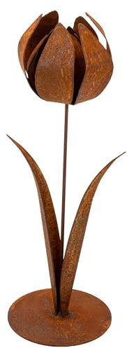 Rostikal Gartendeko Vintage Blume 27 cm Deko Wohnzimmer modern Größe 1