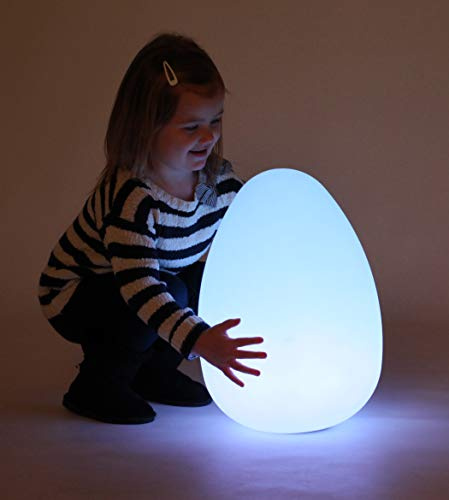 tickit Sensory Mood Light Egg, LED Night Light | tickit Sensory Mood Light Egg is a rechargeable, portable colour-changing LED night light for calming sensory play.
