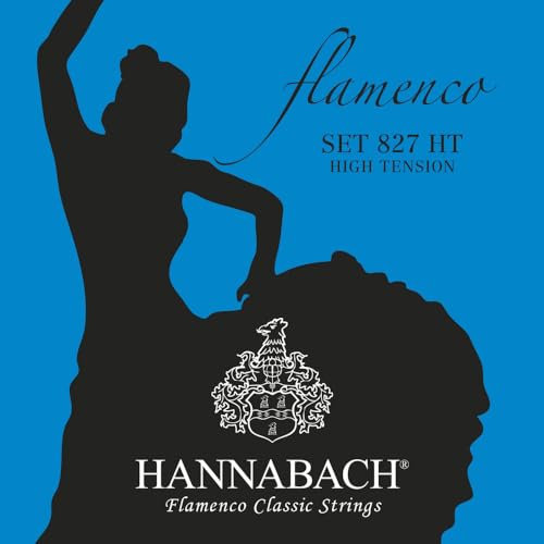 Hannabach Cuerdas para guitarra clásica Flamenco serie 827 High Tension juego completo Made in Germany - 827HT