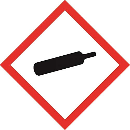 Betriebsausstattung24® Warnung vor Laserstrahl Warnschild, Alu geprägt, Gröߟe 100 mm