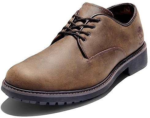 Timberland Herren Stormbuck Plain Toe Waterproof Oxford Schuhe, Braun (Burnished Dark Brown Oiled), 46 EU TB05550R242