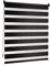 Victoria M. Doppelrollo Klemmfix ohne Bohren, 75 x 230 cm (BxH) Schwarz, Rollo Fensterrollo lichtdurchlässig & verdunkelnd，Duo-Rollo Klemmmontage Zebrarollo für Fenster & Türen