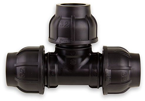 PE Rohr T-Stück 32 x 32 x 32 mm mit DVGW