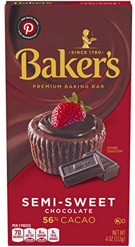 Baker's Semi-Sweet Baking Chocolate Squares, 8-Ounce Box