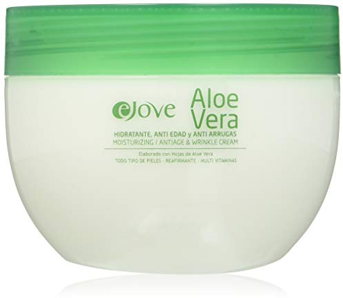 Ejove Anti-Aging und Anti-Falten-Creme 300 ml | 100% kanarische Aloe Vera | Natürliche Inhaltsstoffe | Mit ätherischen Ölen, Karité-Extrakt, Vitamin E und Mineralien | feuchtigkeitsspendende Pflege