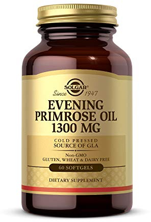 Solgar Evening Primrose Oil 1300 mg, 60 Softgels - Promotes Healthy Skin - Nutritional Support for Women - Non-GMO, Gluten Free, Dairy Free - 60 Servings