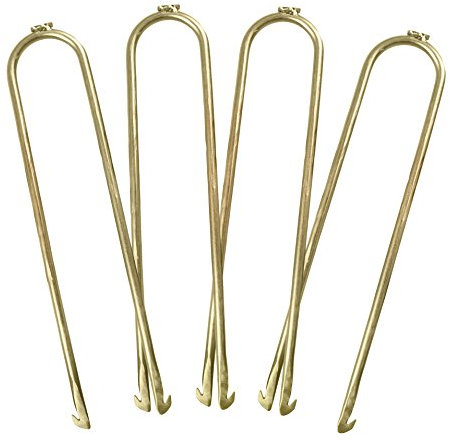 Pure Fun schwere Trampolin Bodenanker Kit: verzinktem Stahl U-förmigen Wind Einsatz, 12 x 2–1,3 cm, Set 4