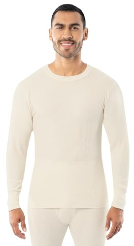 Indera Heavyweight Cotton Waffle Long Johns Thermal Undershirt for Men