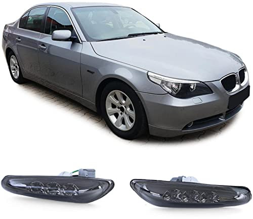 LED Seitenblinker Schwarz Smoke passend für BMW E46 E60 E61 X3 E83