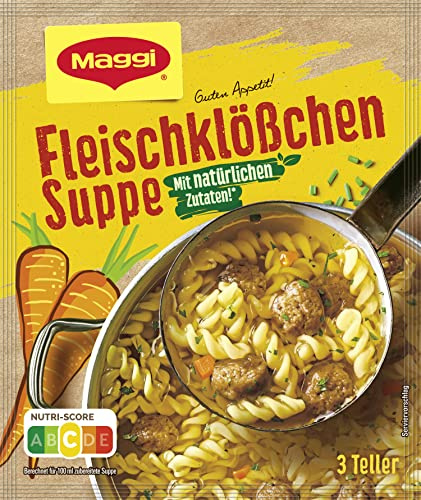 MAGGI Guten Appetit Fleischklößchen Suppe, 1er Pack (1 x 50g) | Leckere Nudelsuppe schnell zubereitet