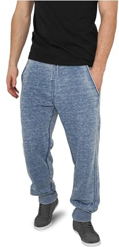 Urban Classics Men's Burnout Sweatpants Sports Pants, Blue (Denim Blue 00319), W28