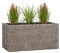 Pflanzwerk® Pot de Fleur Tub Jardinière Wood Gris 40x80x40cm *Résistant au Gel* *Protection UV* *Qualité européenne*