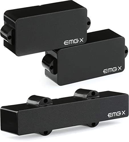 EMG Pickups »PJX - BASS PICKUP SET - BLACK« Pickup Set für E-Bass | PU: P/LJ | X-Series Preamp | Farbe: Schwarz