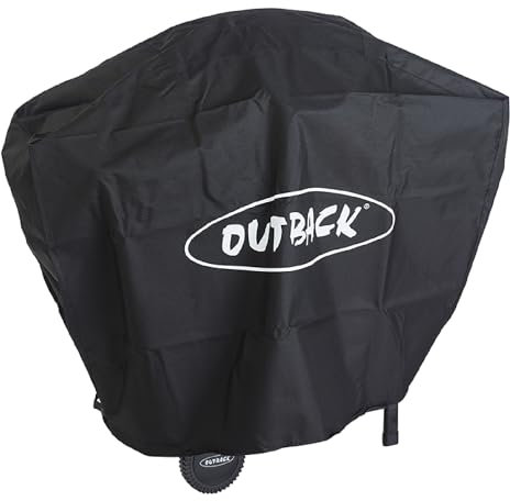 Outback Premium BBQ Cover To Fit 2 Burner Hooded Trooper & Spectrum > Water resistant and breathable protective cover with high thread count - OUT370051