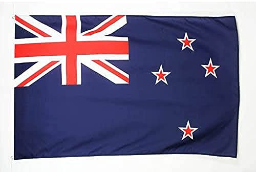 AZ FLAG - Flagge Neuseeland - 180x120 cm - Neuseeländische Große Fahne 100% Polyester mit Messing-Ösen - 180g