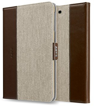 PRO-Folio Hülle für iPad, schlankes Design, integrierte On-/Off-Funktion (iPad Mini 4, Brown)