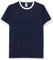 Fruit of the Loom Valueweight Ringer Tee Shirt für Herren, Marineblau/weiß, S