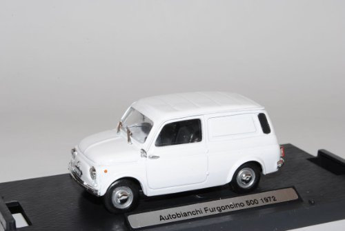 Brumm FIAT 500 Autobianchi Furgoncino 1972 Van Weiss 1/43 Sonderangebot Modell Auto mit individiuellem Wunschkennzeichen