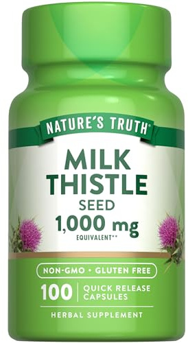 Nature's Truth Milk Thistle Seed Extract | Herbal Supplement | 100 Capsules | Non-GMO & Gluten Free