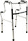 Mobiclinic®, Gehhilfe, Klappbar, Pórtico, Höhenverstellbar, Ergonomischer Griff, Anti-Rutsch-Matten, Leichtgewicht, Bis zu 100 kg, Aluminium, Grau