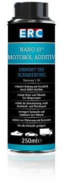 ERC Nano 10-9 Motoröl Additiv 250ml Dose, Reibungs-und Verschleißminderung durch Nanotechnologie, für 6-8 Liter Motoröl