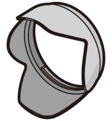 Panasonic Lens Hood VYC1084 VYC1084, Petal, Black, VYC1084