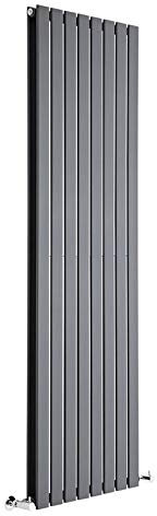 Milano Alpha Anthracite Vertical Double Flat Panel Radiator - 1780mm x 560mm