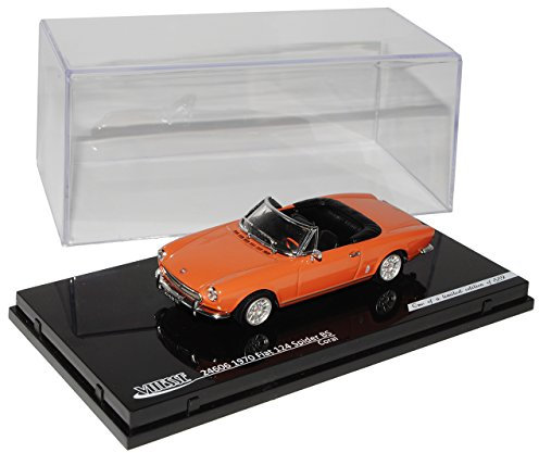 Vitesse FIAT 124 Spider BS Cabrio Braun Orange 1966-1985 1/43 Modell Auto
