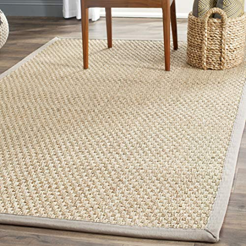 Safavieh Tapis en Fibres Naturelles Salon, Salle à Manger, Chambre à Coucher - Natural Fiber Collection, Tapis à Poil Court, Naturel, 79 x 152 cm