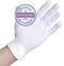 Baumwollhandschuhe aus 100% Baumwolle (Dermatest: Sehr gut), Weiße Handschuhe, Weiche Textilhandschuhe für Handmasken, Stoffhandschuhe mit zertifizierter Hautverträglichkeit, 3er Pack