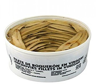 Eingelegte Sardellenfilets in Essiglake, weiß, 1 kg