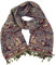 GURU SHOP Indischer Pashmina Schal, Schultertuch, Boho Stola mit Paisley Muster - Weinrot, Herren/Damen, Synthetisch