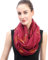 Lina & Lily Fuchs Fox Damen Loop Schal Schlauchschal (Rot)