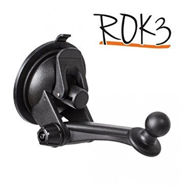iBolt Rok 3 Suction Mount with 80mm Dash Disc Works with All car Dock Holders and Garmin GPS Devices