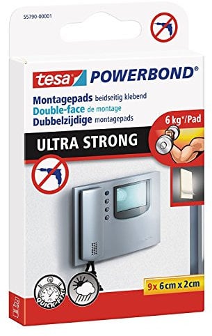 tesa Powerbond® ULTRA STRONG PADS, beidseitig ultrastark klebend, max. 6 kg (4, ULTRA STRONG PADS)
