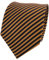 TigerTie Designer Seidenkrawatte in braun goldbraun royal gestreift